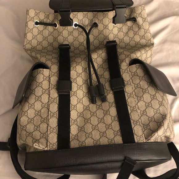 Monogram GG Black/Brown bookbag - Picture 3 of 8